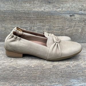 Dansko Karen Burnished Nubuck Leather Loafer Women's EU 38 US 7.5-8 Taupe Slip